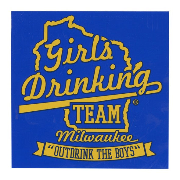 Girls Drinking Team Sticker