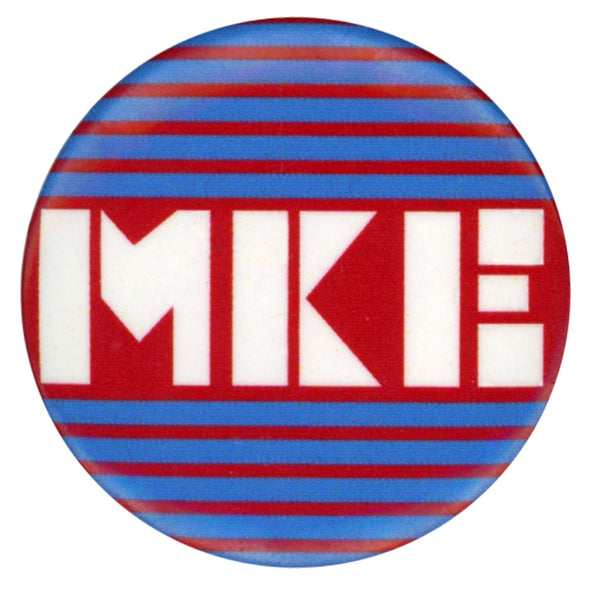 MKE Stripes Button
